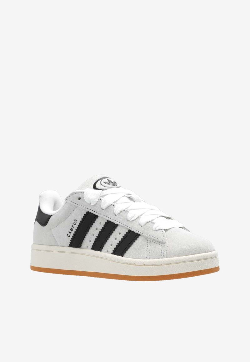 Adidas Originals Campus Low-Top Suede Sneakers Gray GY0042 0-CRYWHT CBLACK OWHITE