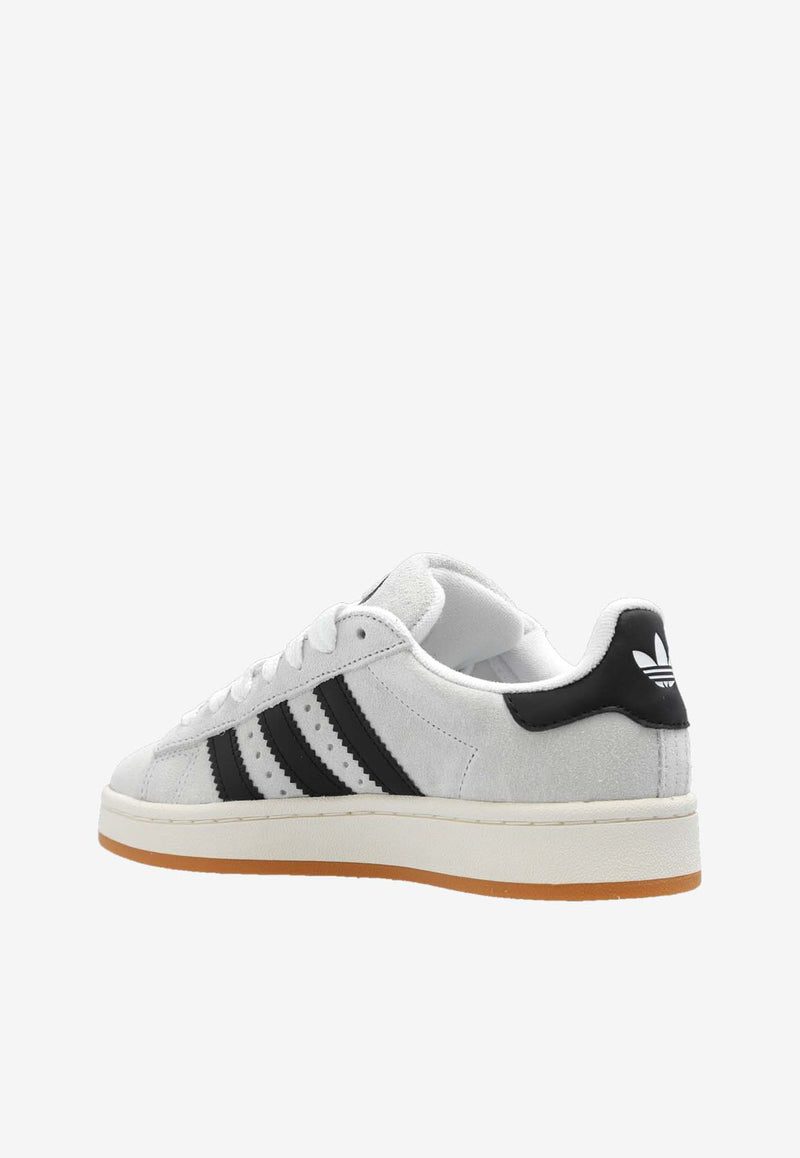 Adidas Originals Campus Low-Top Suede Sneakers Gray GY0042 0-CRYWHT CBLACK OWHITE