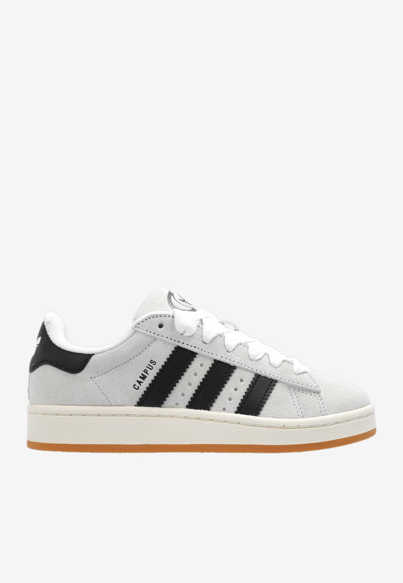 Adidas Originals Campus Low-Top Suede Sneakers Gray GY0042 0-CRYWHT CBLACK OWHITE