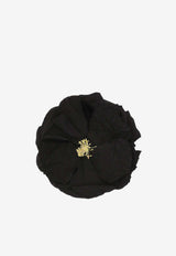 Dolce & Gabbana Floral Style Brooch Black GY008A GH865 S8000