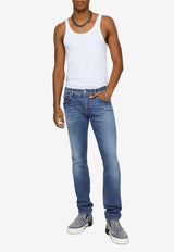 Skinny Jeans with Whiskering Details