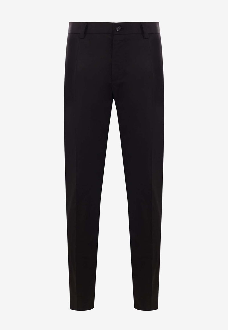 Dolce & Gabbana Slim-Fit Chino Pants Black GY6IET GG825 N0000