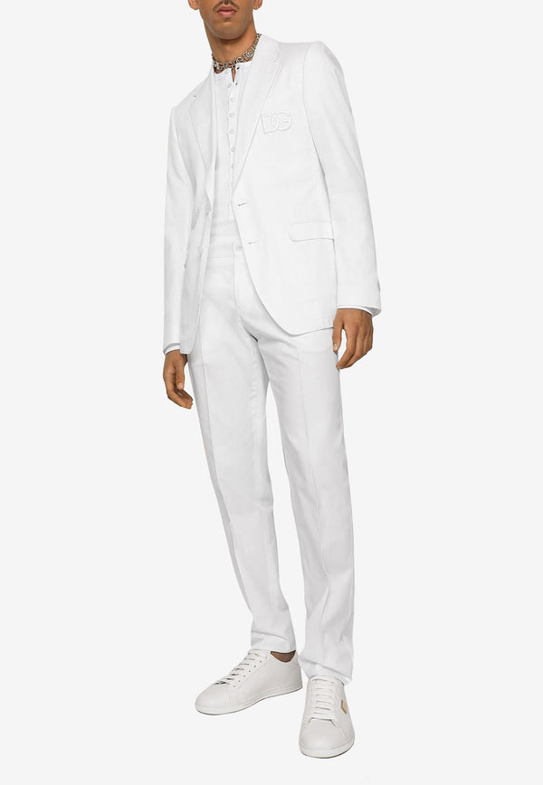 Dolce & Gabbana Straight Chino Pants GY7BMT FU6ZF W0800 White