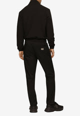 Dolce & Gabbana Logo Drawstring Track Pants GYACET GG731 N0000 Black