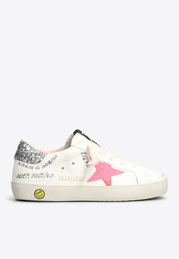 Golden Goose DB Kids Baby Girls Super-Star Low-Top Sneakers GYF00101.F005255.11682WHITE MULTI
