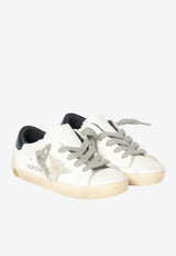 Golden Goose DB Kids Girls Super-Star Leather Sneakers White GYF00102.F000414.10303_WHITE MULT
