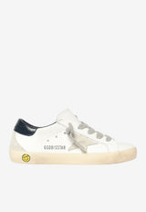 Golden Goose DB Kids Girls Super-Star Leather Sneakers White GYF00102.F000414.10303_WHITE MULT