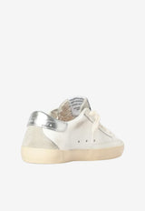 Golden Goose DB Kids Girls Super-Star Sneakers with Glitter Star Patch White GYF00102.F008030.10417_WHITE MULT