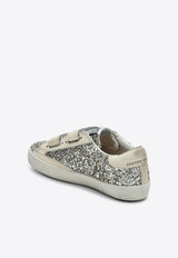 Golden Goose DB Kids Girls Old School Glittered Sneakers Silver GYF00111F005314/R_GOLDE-65195
