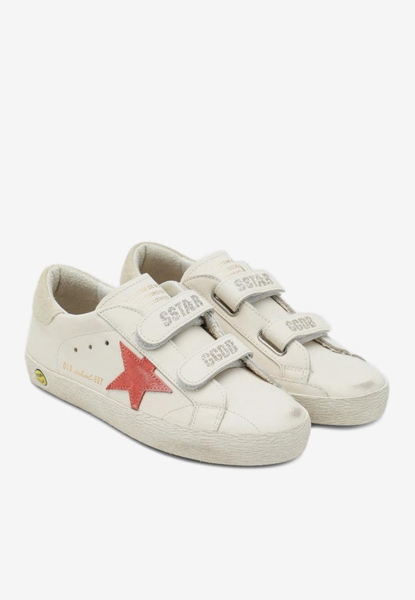 Golden Goose DB Kids Girls Old School Young Low-Top Sneakers White GYF00111F007430/R_GOLDE-82978