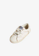 Golden Goose DB Kids Girls Old School Leather Sneakers White GYF00143.F007427.10847_WHITE MULT