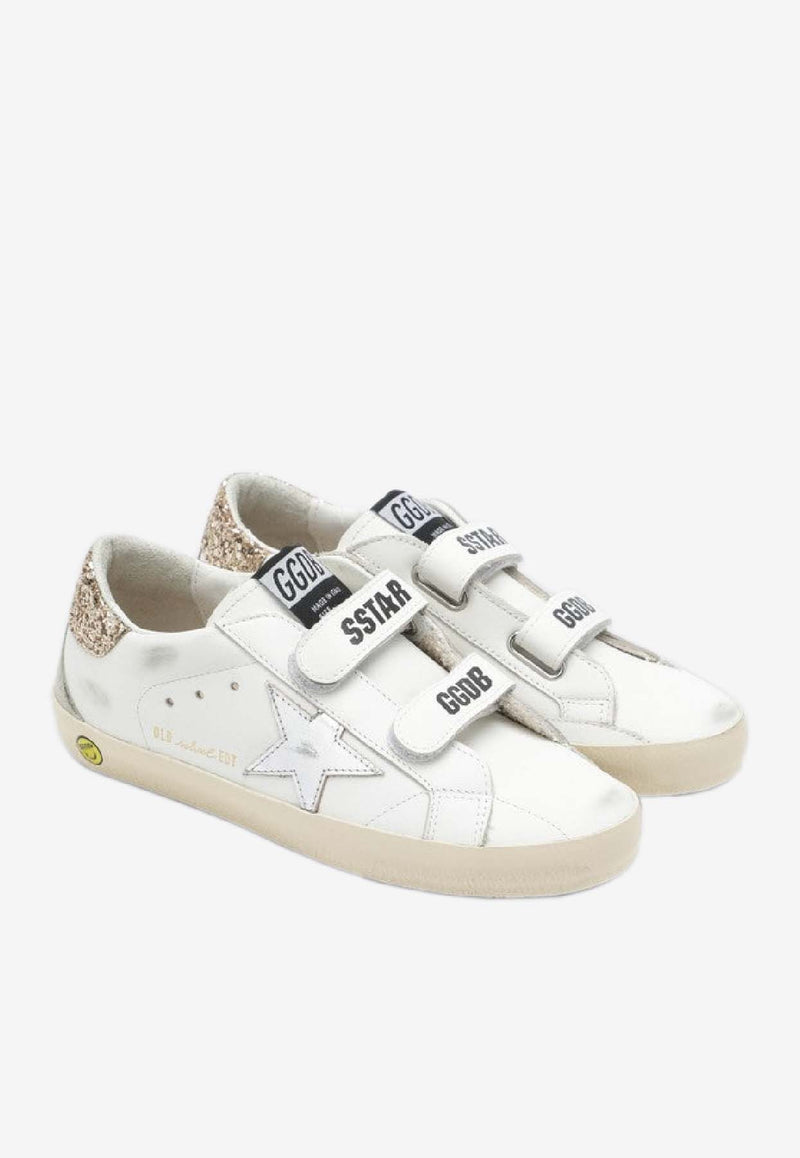 Golden Goose DB Kids Girls Old School Low-Top Sneakers White GYF00177F008041/S_GOLDE-10593
