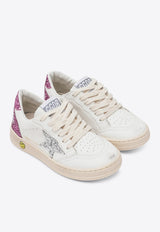 Golden Goose DB Kids Girls Ball Star Low-Top Sneakers White GYF00439F007453/R_GOLDE-11115