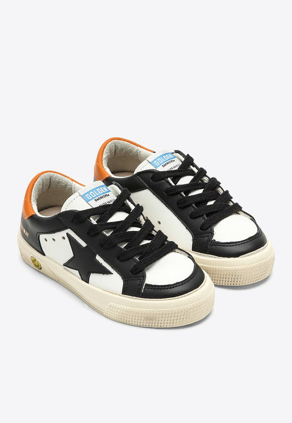 Golden Goose DB Kids May Low-Top Sneakers in Leather GYF00495F005322/O_GOLDE-80446