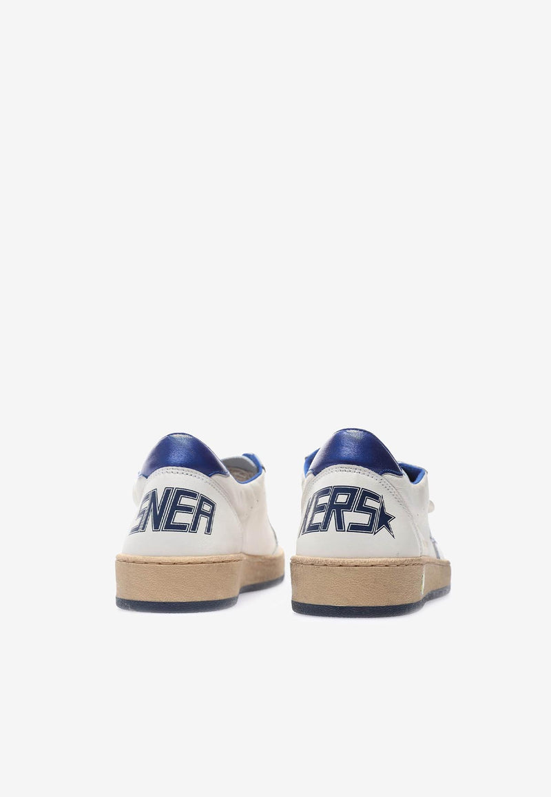 Golden Goose DB Kids Boys Ball Star Leather Sneakers  White GYF00501.F004246.10793_WHITE MULT