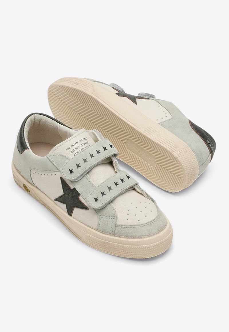 Golden Goose DB Kids Boys May School Low-Top Sneakers White GYF00612F006082/P_GOLDE-10802