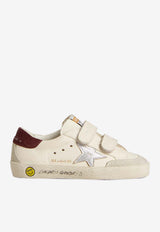 Golden Goose DB Kids Boys Old School Leather Sneakers White GYF00924.F007431.82979_WHITE MULT