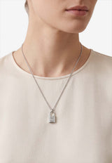 Kelly Cadenas Pendant Necklace in White Gold and Diamonds