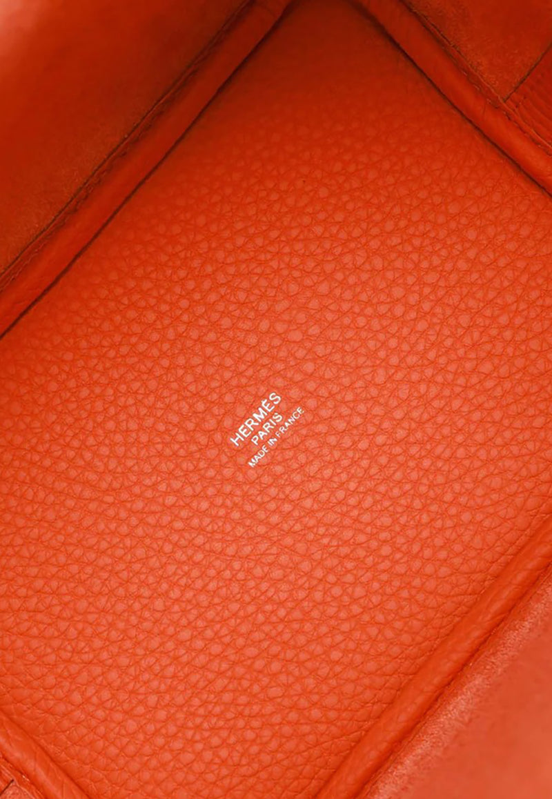 Hermes Picotin 18 Taurillon Clemence Orange With Gold Hardware