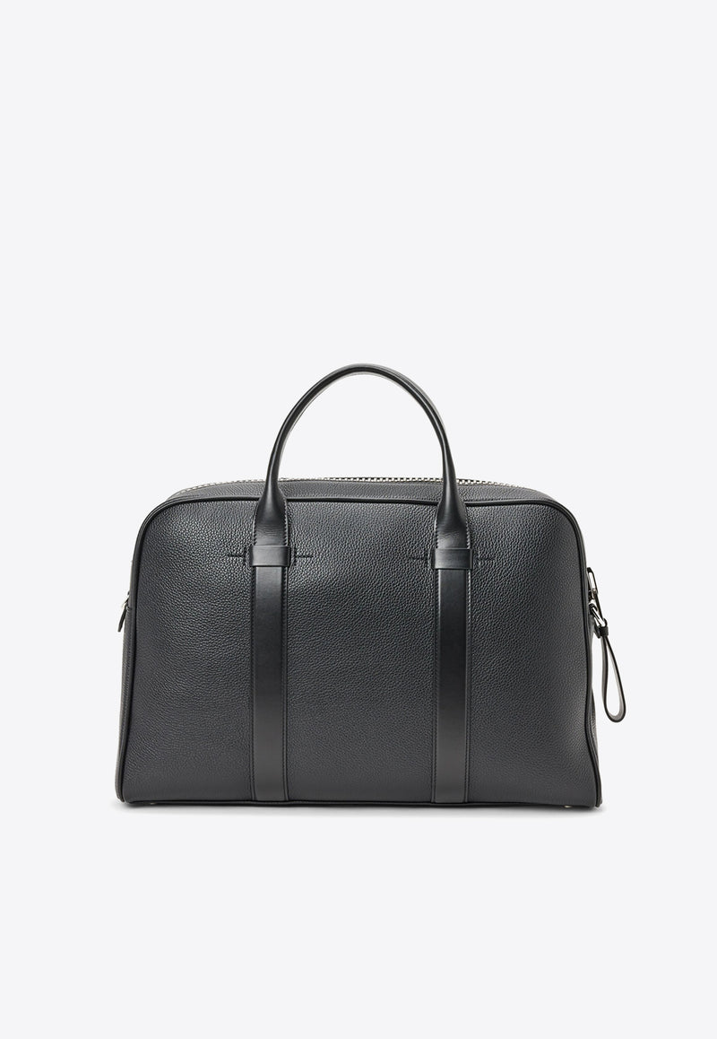 Tom Ford Pebbled Leather Briefcase H0364-LCL213S 1N001 Black