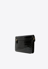 Tom Ford Croc-Embossed Calfskin Pouch H0537-LCL403X 1N001