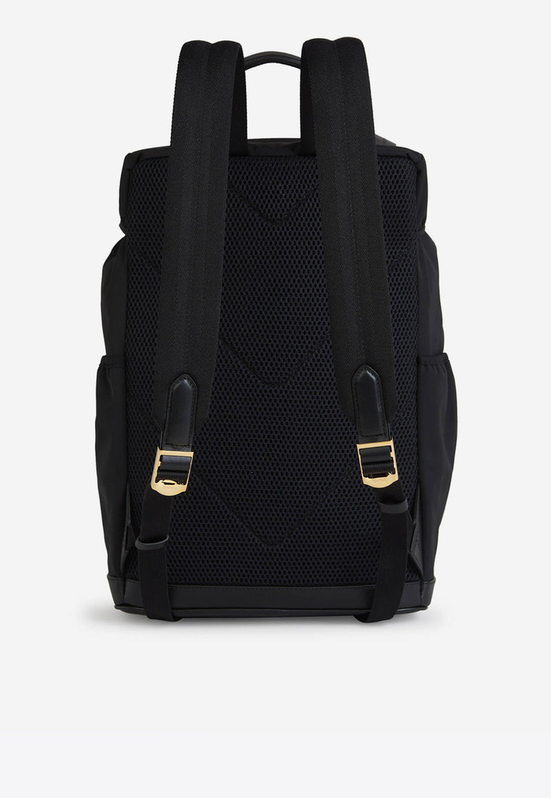 Tom Ford Logo Nylon Backpack H0594-TNY017G 1N001 Black