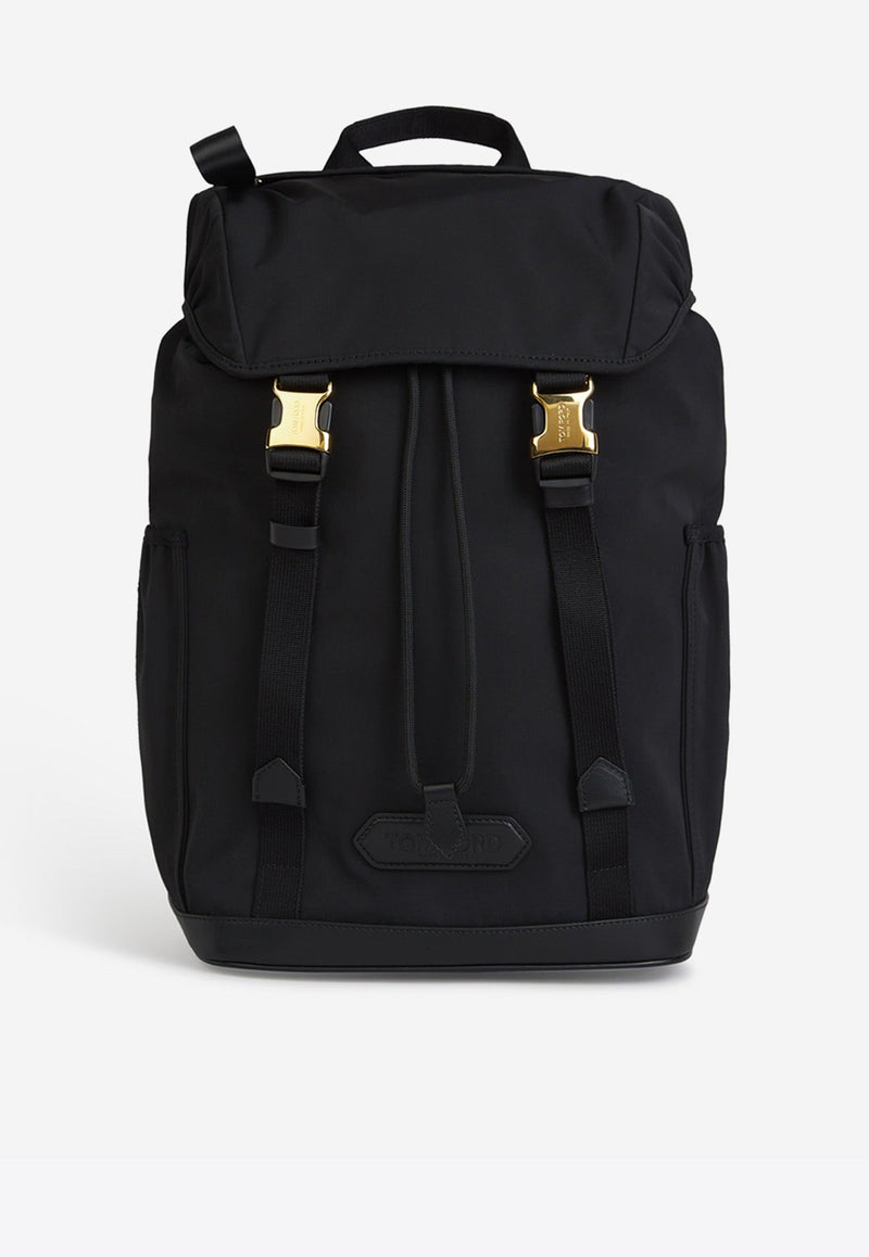 Tom Ford Logo Nylon Backpack H0594-TNY017G 1N001 Black