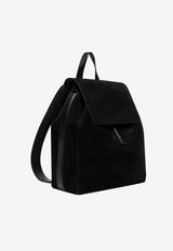 Tom Ford T-line Perforated Suede Flap Backpack Black H0715-ICL121Y NAA
