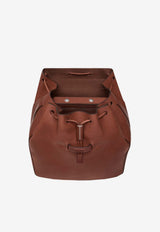 Tom Ford T-line Grained Leather Flap Backpack Brown H0715-LCL600S ECO