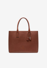Tom Ford T-line Grained Leather East-West Tote Bag Brown H0716-LCL600S ECO