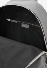 Tom Ford Logo Stamped Leather Zipped Backpack Black H0735-LCL606Y TBU