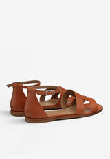 Santorini Sandals in Heritage Calfskin