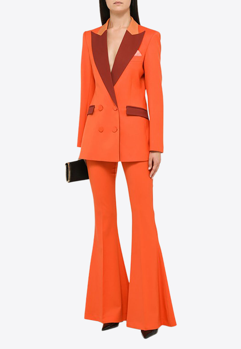 Hebe Studio Bianca Double-Breasted Suit  Orange H222BIBZWOLC/L_HEBE-ORNDRE