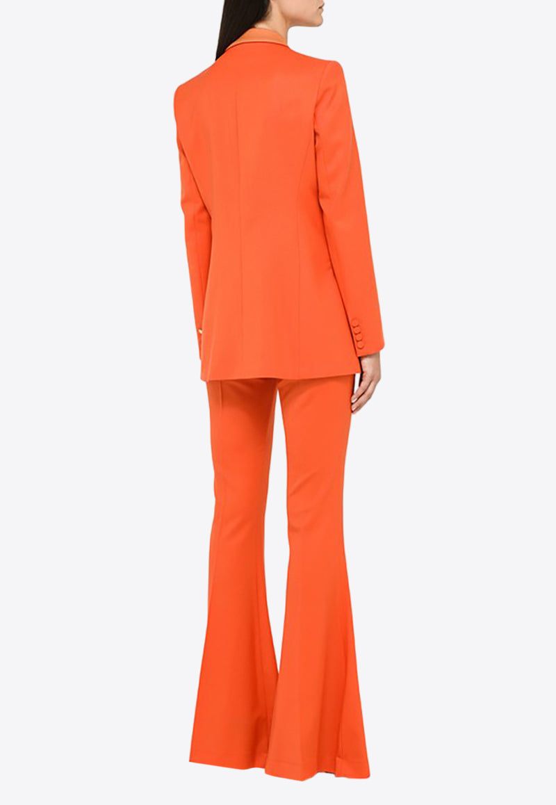 Hebe Studio Bianca Double-Breasted Suit  Orange H222BIBZWOLC/L_HEBE-ORNDRE