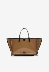 Staud Large Christos Plexi Tote Bag Brown H25S7007TB_BROWN