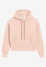 AMI PARIS Ami De Coeur Hooded Sweatshirt Pink H25USW756.749_PINK