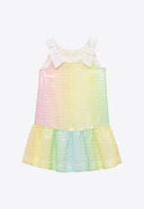 Givenchy Kids Girls 4G Monogram Sequined Dress Multicolor H30055-APL/O_GIV-Z40
