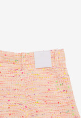 Givenchy Kids Girls 4G Logo Jacquard Tweed Shorts Multicolor H30066-ACO/O_GIV-Z40