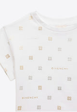 Givenchy Kids Girls All-Over 4G Logo T-shirt White H30076-ACO/O_GIV-10P