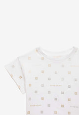 Givenchy Kids Girls All-Over 4G Logo T-shirt White H30076-CCO/O_GIV-10P
