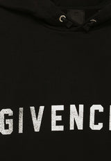 Givenchy Kids Boys Logo Print Hooded Sweatshirt Black H30146-ACO/O_GIV-09B