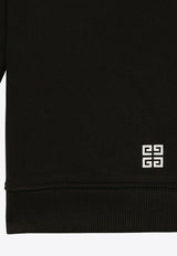 Givenchy Kids Boys Logo Print Crewneck Sweatshirt Black H30147-ACO/O_GIV-09B