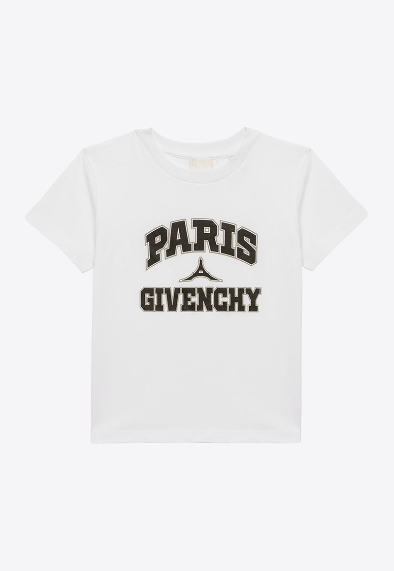 Givenchy Kids Boys Paris Logo T-shirt White H30161-BCO/O_GIV-10P