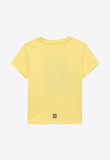 Givenchy Kids Boys 4G Stars Logo T-shirt Yellow H30162-ACO/O_GIV-518