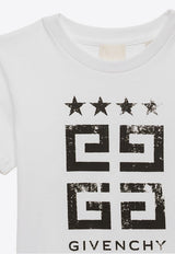 Givenchy Kids Boys 4G Stars Logo T-shirt White H30162-BCO/O_GIV-10P