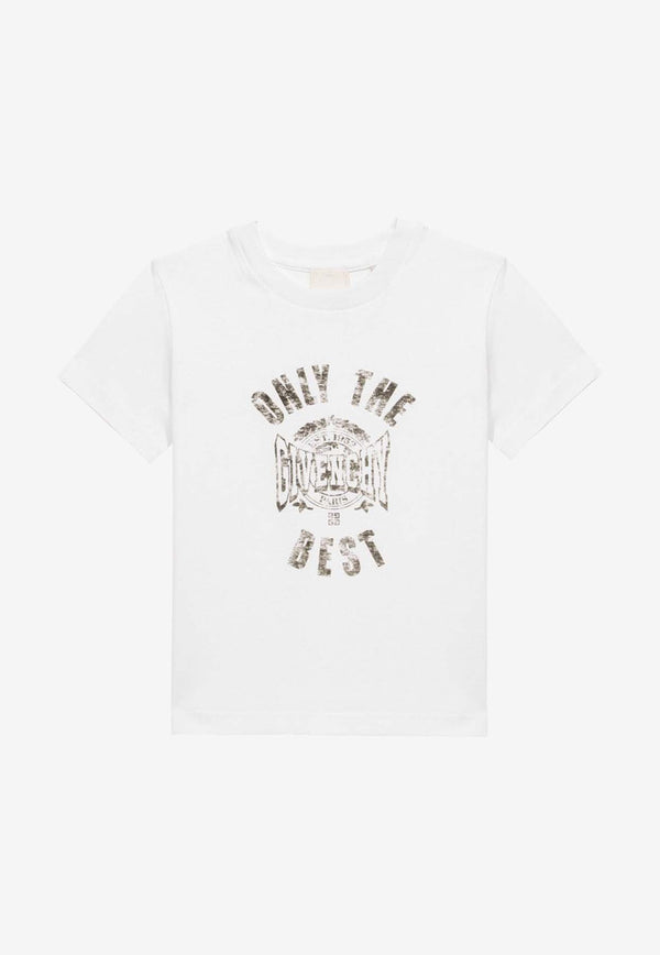 Givenchy Kids Boys Only The Best Logo T-shirt White H30163-CCO/O_GIV-10P