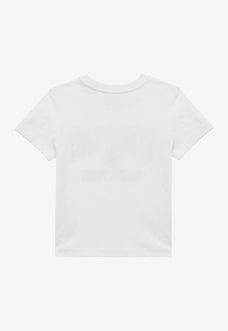 Givenchy Kids Boys Logo Print Crewneck T-shirt White H30164-ACO/O_GIV-10P