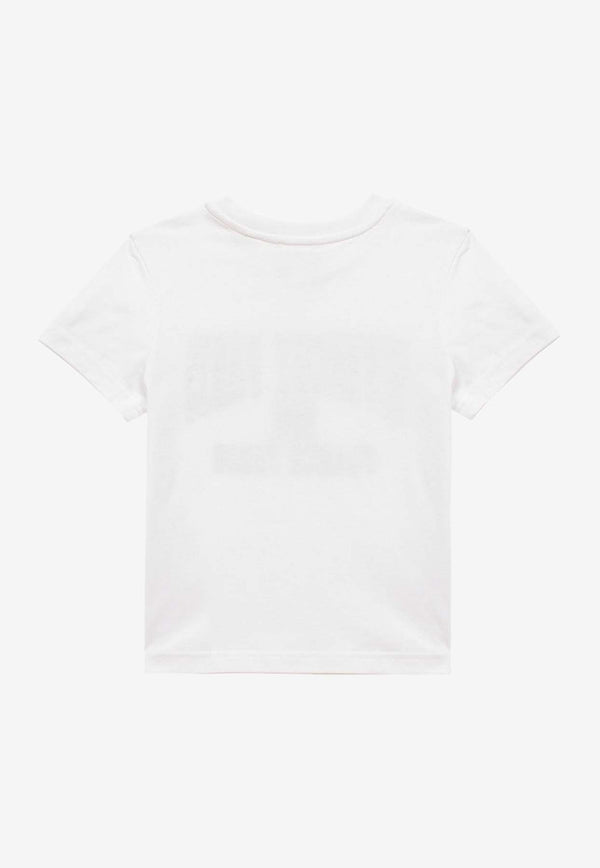 Givenchy Kids Boys Logo Print Crewneck T-shirt White H30164-CCO/O_GIV-10P