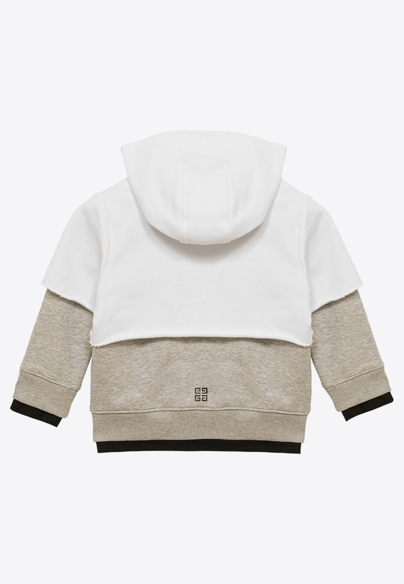 Givenchy Kids Boys Layered Zip-Up Hoodie Multicolor H30177-ACO/O_GIV-N00