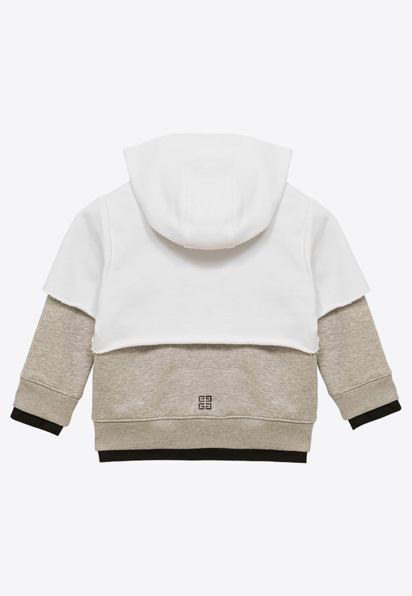 Givenchy Kids Boys Layered Zip-Up Hoodie Multicolor H30177-BCO/O_GIV-N00
